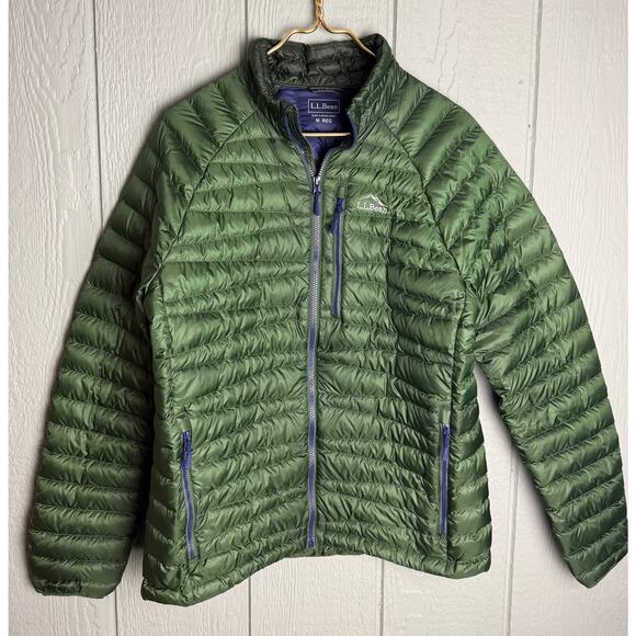 L.L. Bean Men's Ultralight 850 Down Jacket – DownTek – Green – Size M Regular - Picture 3 of 10